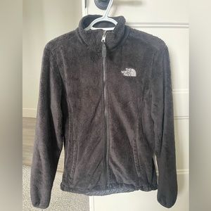 Black fleece North Face Zip Up